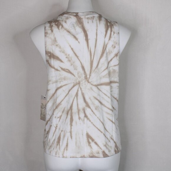 Sage Collective Tan and White (Dune) Tie-Dye Tank - Picture 7 of 9